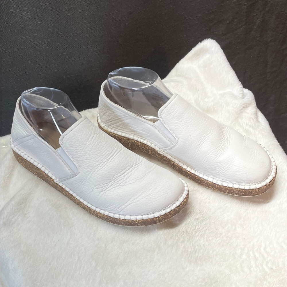 Birkenstock‎ White Slip-On Espadrille-Style Shoes